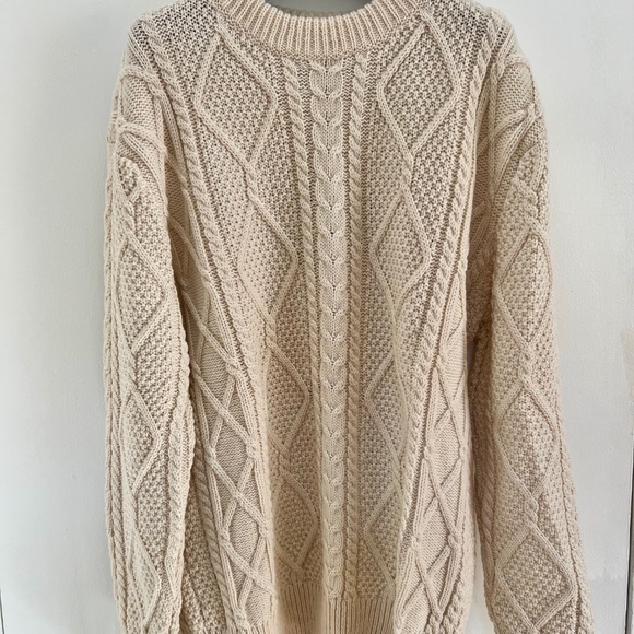 Blarney Sweaters - Blarney - Irish Aran Wool Sweater (M)